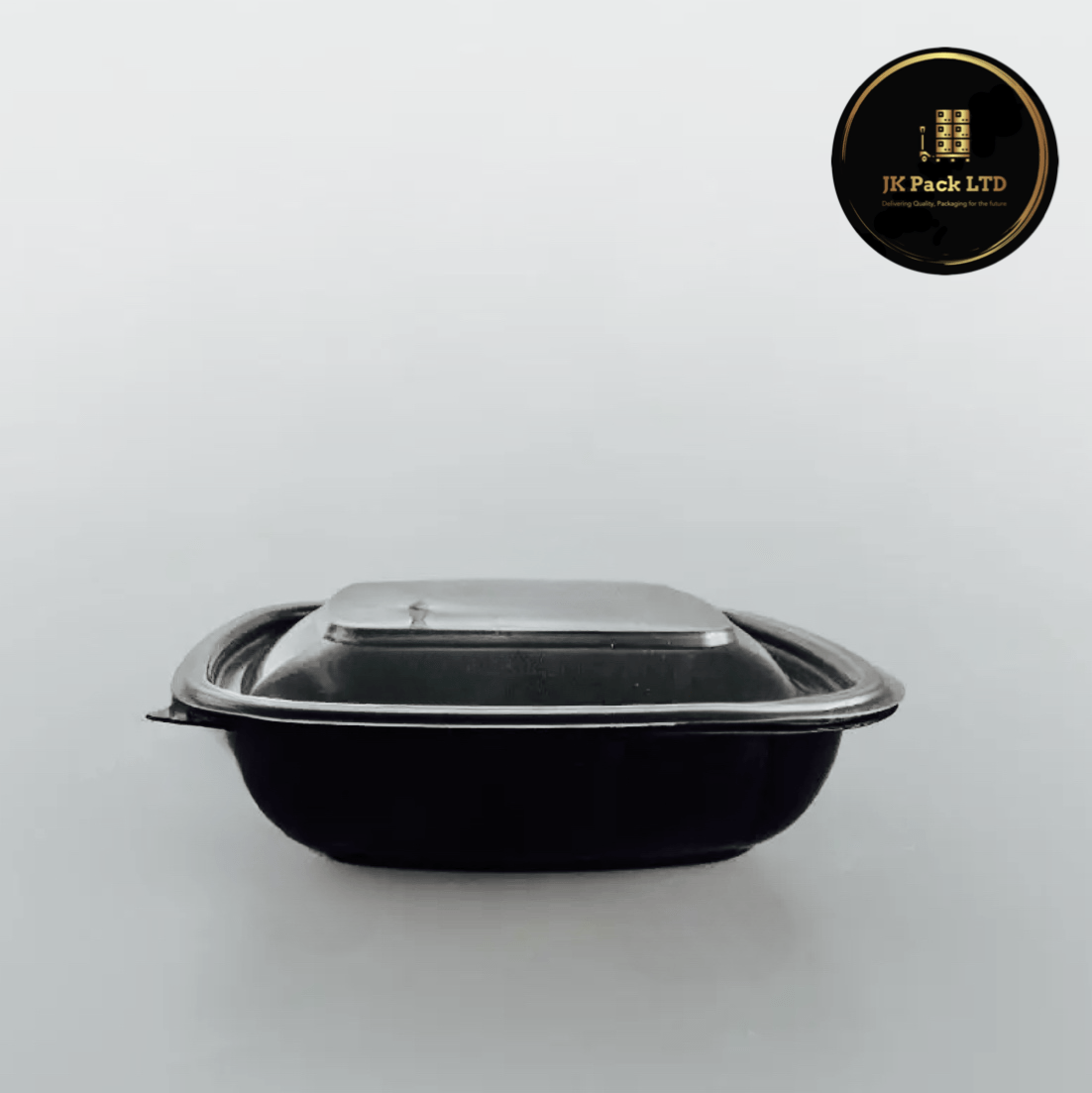 Somoplast Square Black Microwavable Container - 500cc