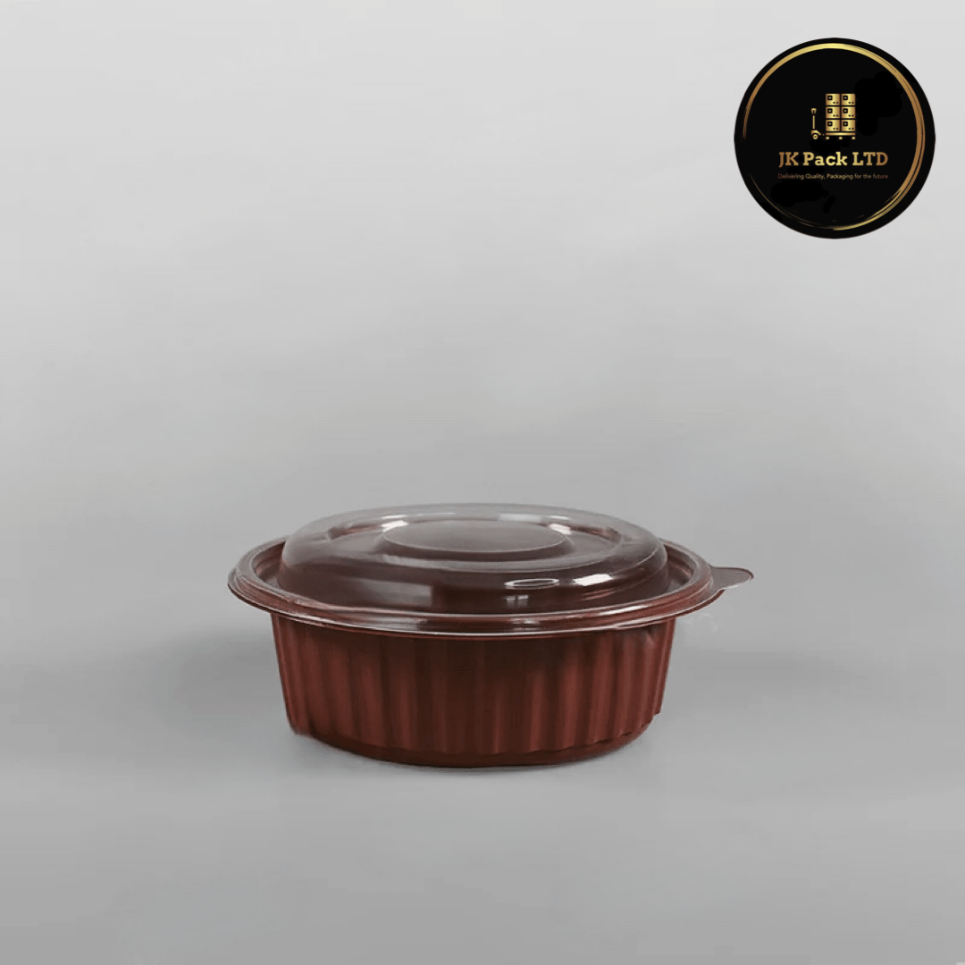 Somoplast Brown Round Microwavable Bowl - 500cc