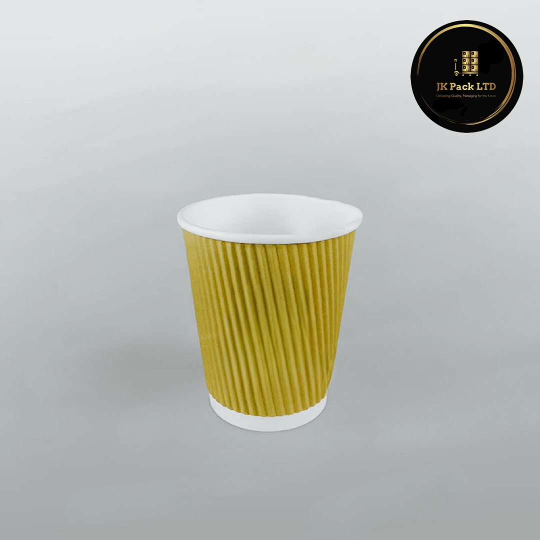 4oz Kraft Ripple Wall Cups - 500 pcs