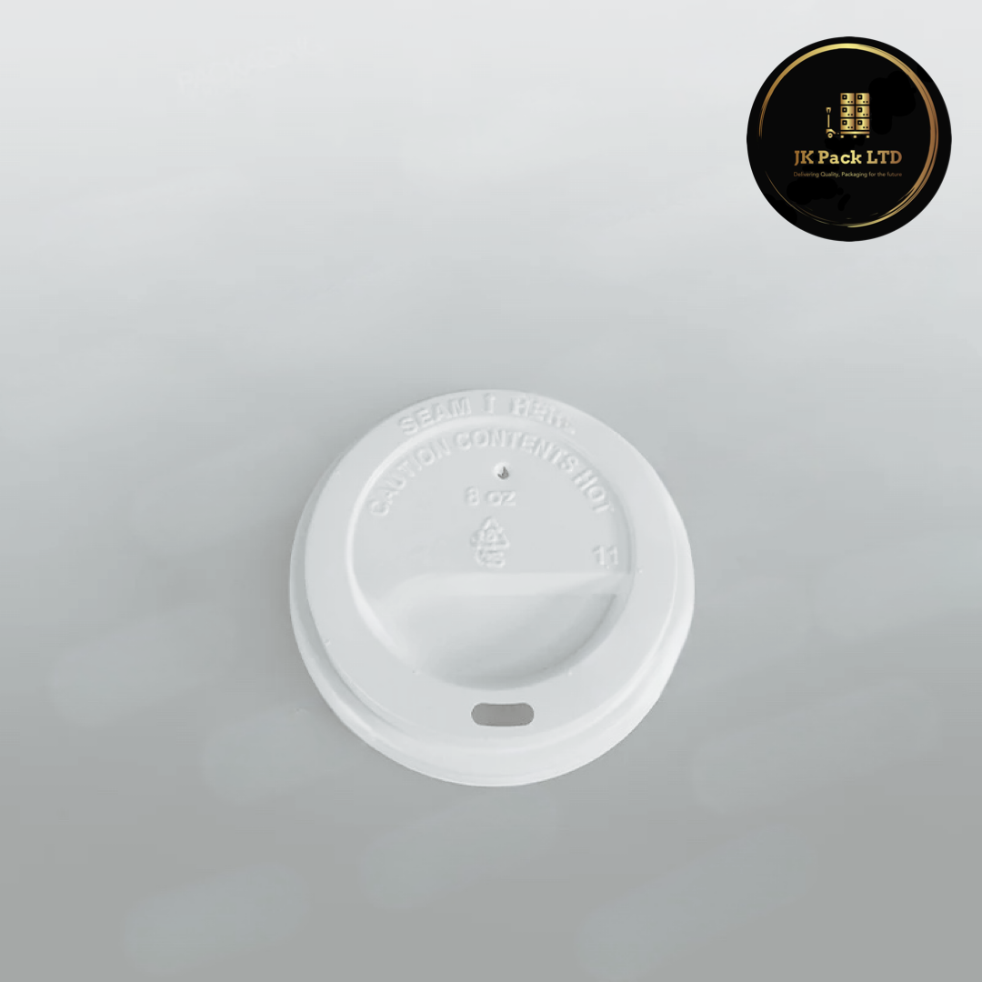8oz Ripple Cup Lid White - 1000pcs
