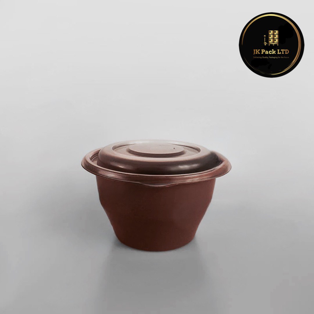 SOMOPLAST MICROWAVABLE LID FOR BROWN/ BLACK FOOD BOWL